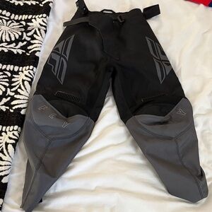 Youth/kids Black and Gray dirt bike Pants
